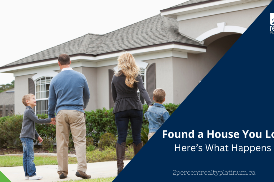 Family viewing a home before making an offer and beginning the home buying process